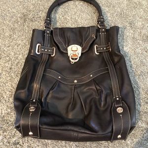 Laundry by Shelli Segal bag, genuine leather, rose gold hardware.